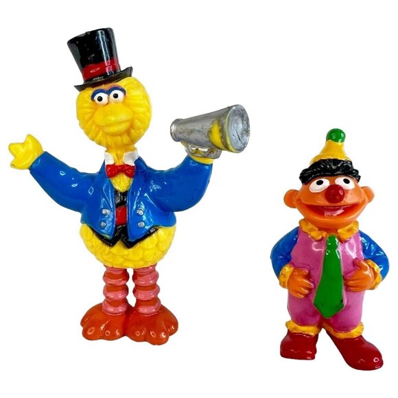 Vintage 1993 Sesame Street Circus Cookie Monster Big Bird Ernie Elephant Figures - Picture 2 of 12